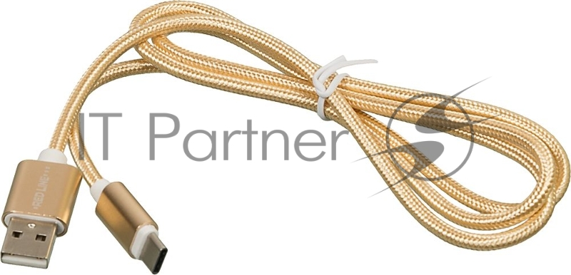 Кабель Redline УТ000011691 USB Type-C (m) USB A(m) 1м золотистый