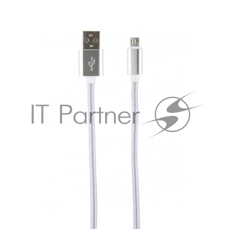 Кабель Redline УТ000014160 micro USB B (m) USB A(m) 2м серебристый