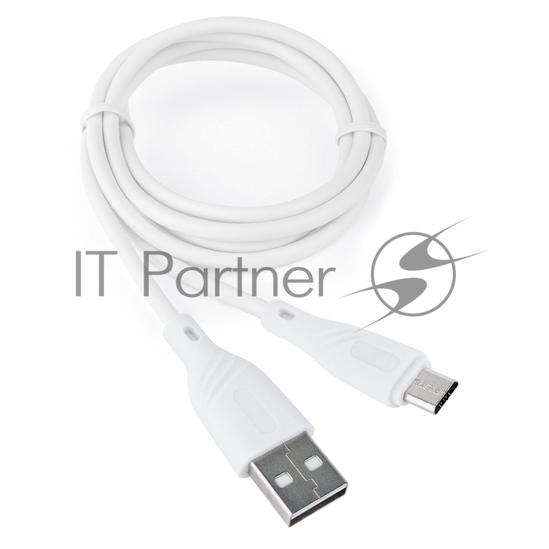 Кабель USB 2.0 Cablexpert CCB-mUSB2-AMBMO1-1MW, AM/microB, издание Classic 0.1, длина 1м, белый, блистер
