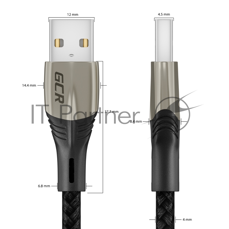 Кабель GCR 1.2m MicroUSB series MERCEDES, BLACK NYLON, быстрая зарядка, GCR-51948 GCR Кабель 1.2m MicroUSB series MERCEDES, BLACK NYLON, быстрая зарядка, GCR-51948