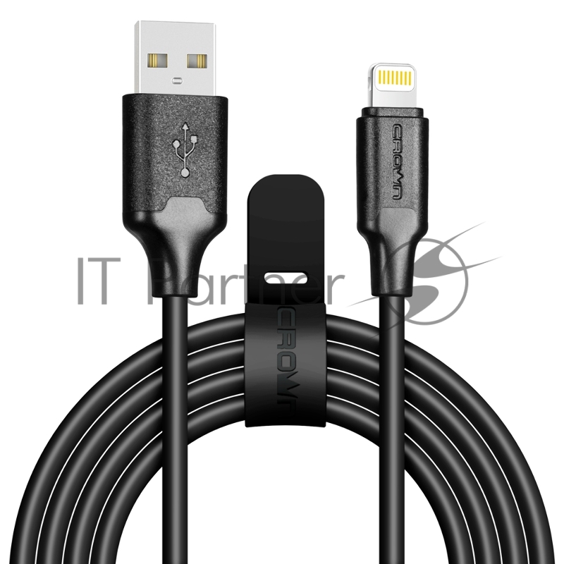 Кабель Crown USB - Lightning CMCU-3018L black