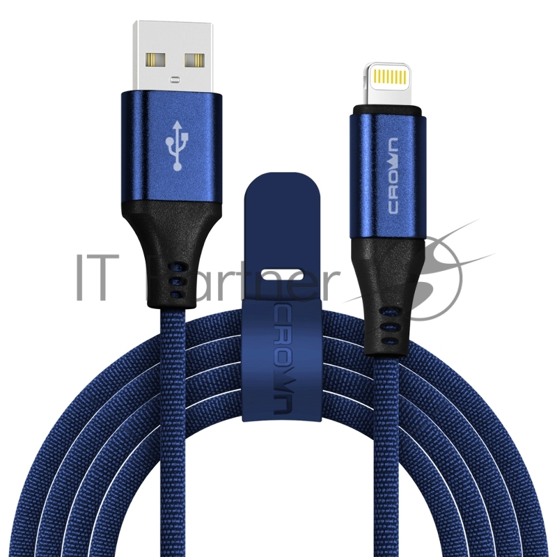 Кабель Crown USB - Lightning CMCU-3103L blue