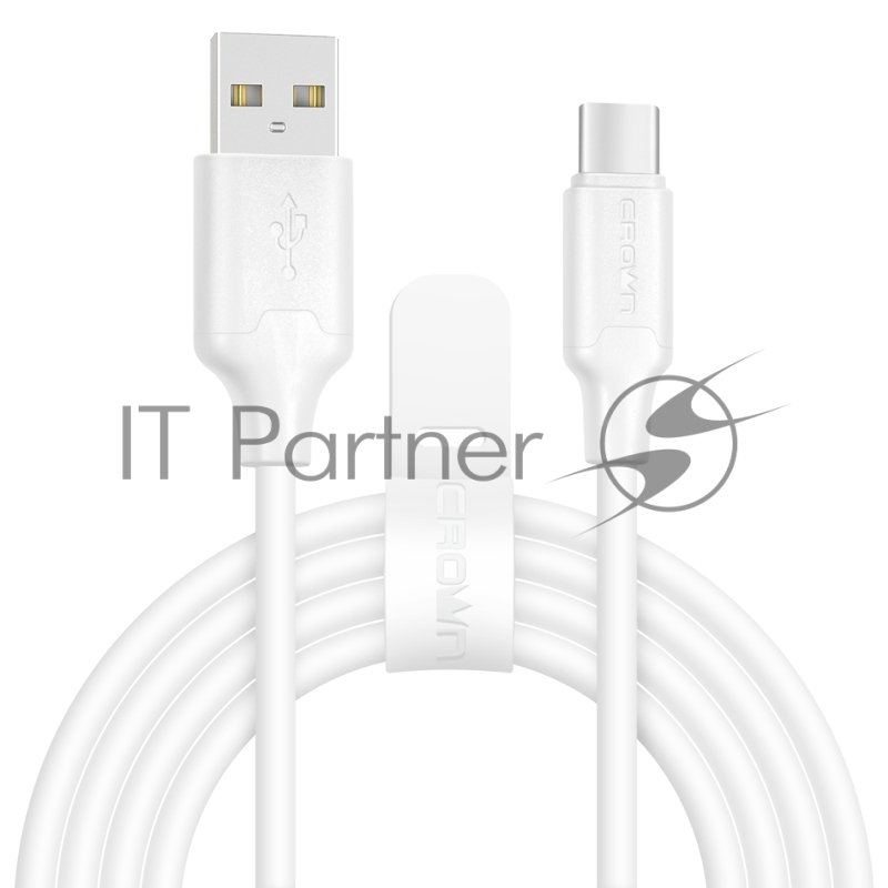 Кабель Crown USB - USB Type-C CMCU-3018C white