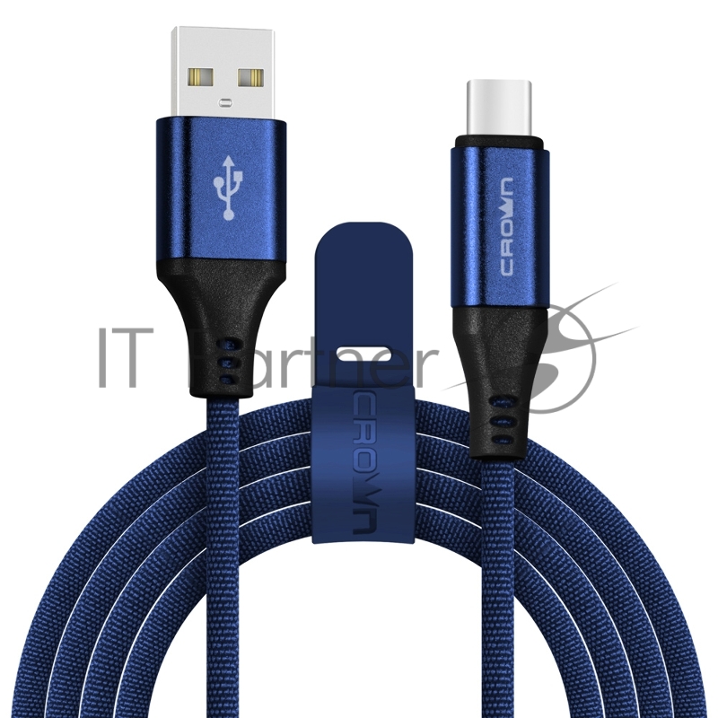 Кабель Crown USB - USB Type-C CMCU-3103C blue