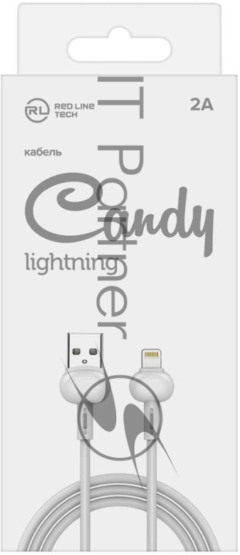 Кабель Redline Candy УТ000021988 Lightning (m) USB A(m) 1м белый