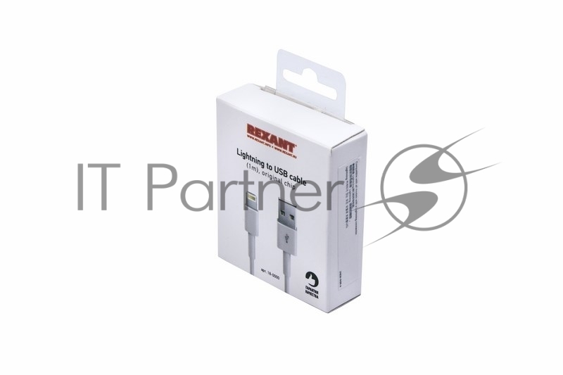 USB кабель для iPhone 5/6/7 моделей ОРИГИНАЛ (чип MFI) 1 м белый REXANT