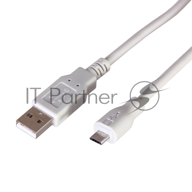 Кабель USB (шт. micro USB - шт. USB A) 3 метра, серый REXANT