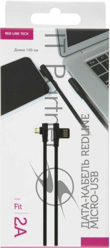 Кабель Redline Fit УТ000015523 micro USB B (m) USB A(m) 1м черный