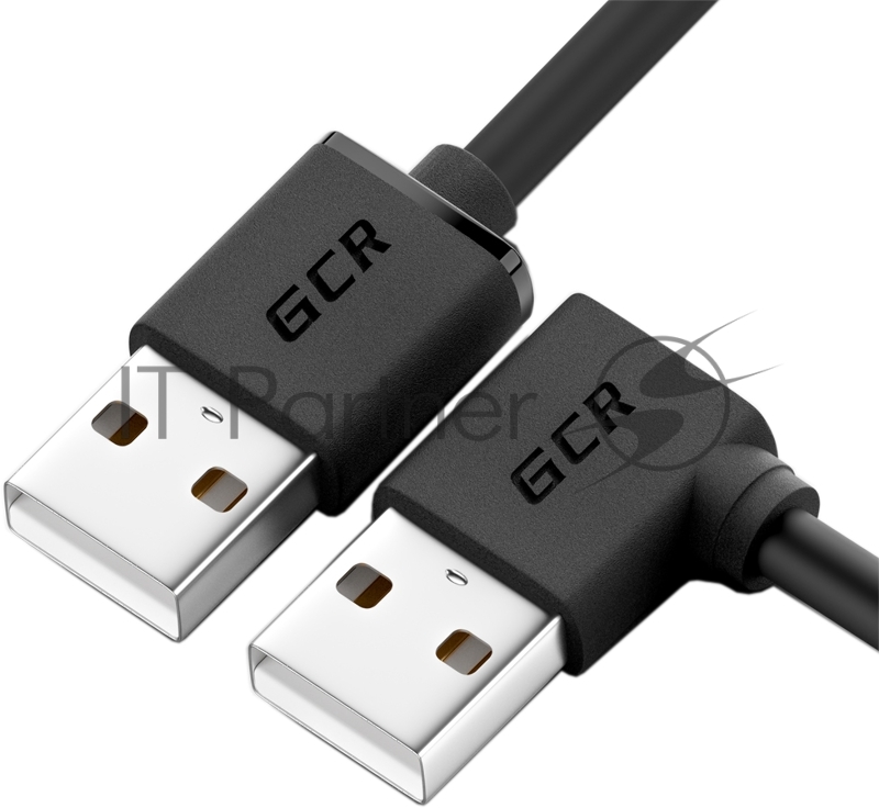 Кабель Greenconnect 1.0m USB 2.0, AM угловой/AM, 28/28 AWG, экран, армированный, морозостойкий, GCR-AUM5M-1.0m