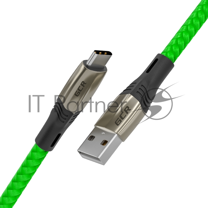 Кабель GCR 1.2m TypeC series MERCEDES, GREEN NYLON, супер быстрая зарядка, 28/22 AWG, GCR-51987 GCR Кабель 1.2m TypeC series MERCEDES, GREEN NYLON, супер быстрая зарядка, 28/22 AWG, GCR-51987