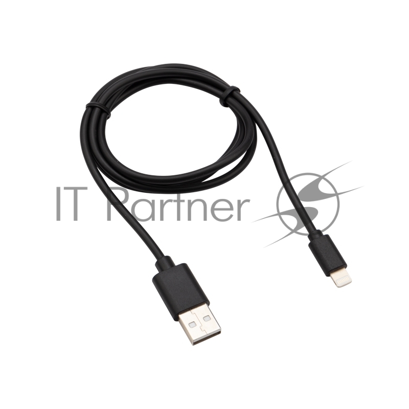 Кабель REXANT USB-Lightning 2 А, 1 м, черный ПВХ
