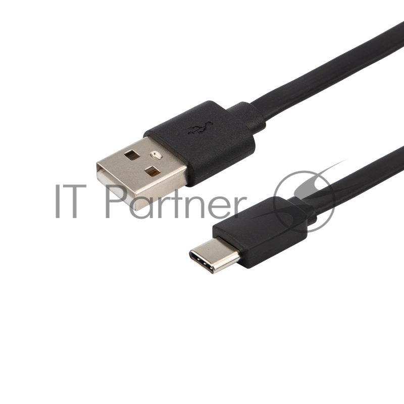 Кабель USB-Type-C/2,4A/PVC/flat/1m/REXANT