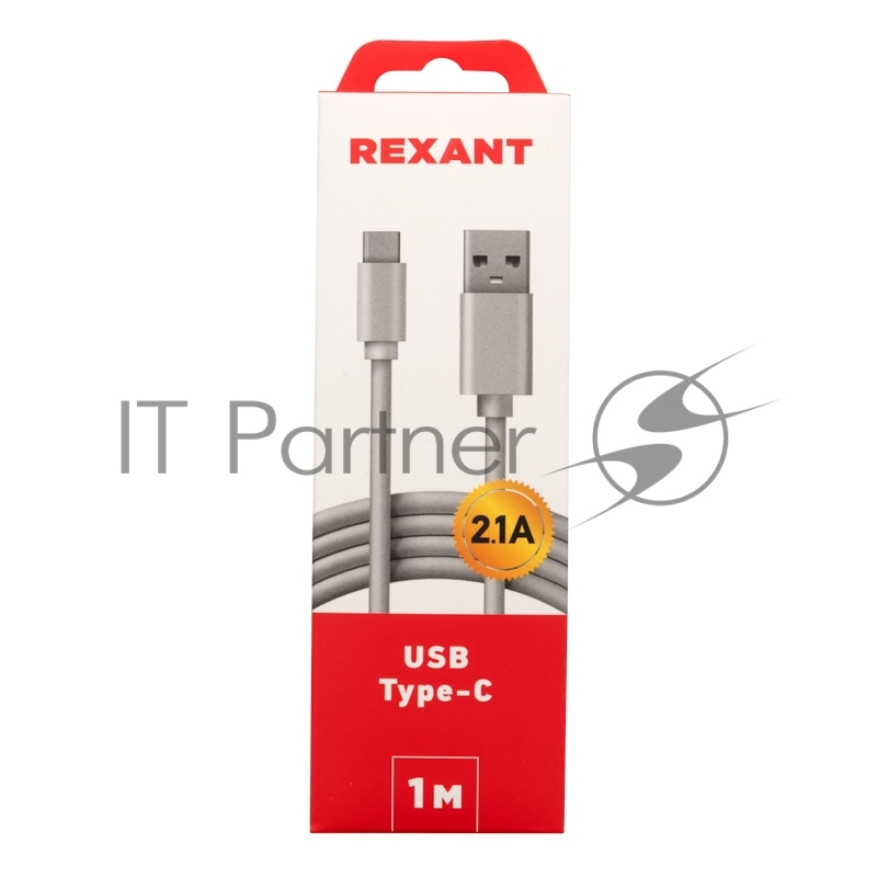 Кабель USB-Type-C/2A/PVC/white/1m/REXANT