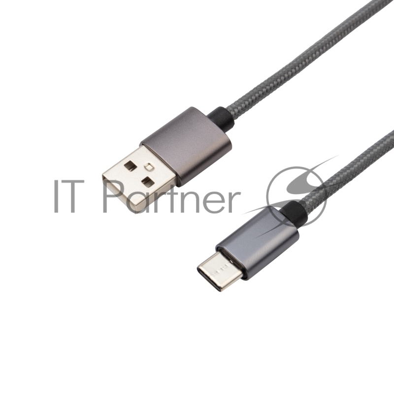 Кабель USB-Type-C/3A/nylon/grafit/1m/REXANT