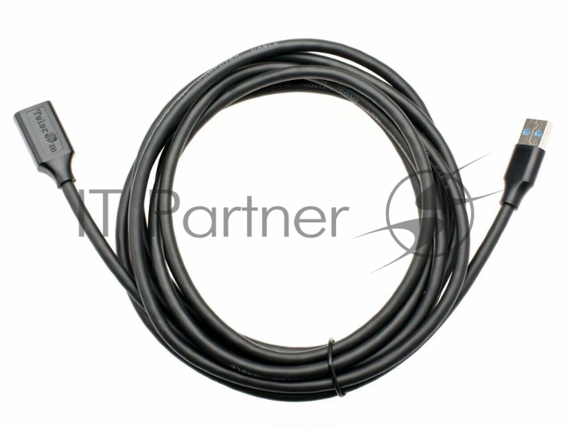 Кабель удлинительный USB3.0 Am-Af 3m Telecom черный (TUS708-3M)