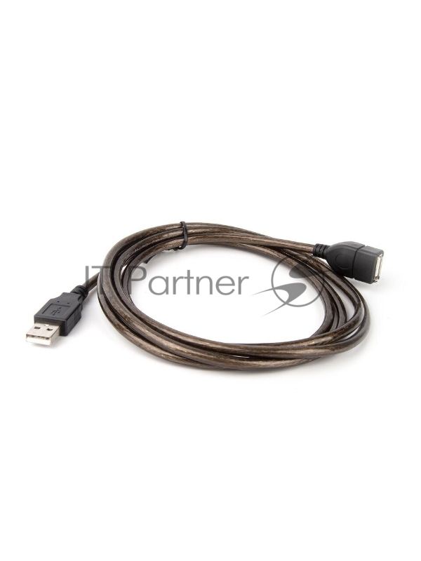 Кабель удлинительный USB2.0 AM/AF прозрачная изоляция 1.8m Telecom <VUS6956T-1.8M>