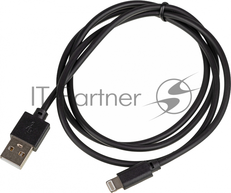 Кабель-Lightning (m) 1м черный