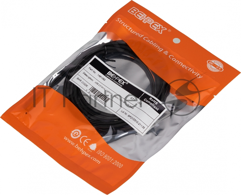 Кабель USB (m)-Lightning (m) 2м черный