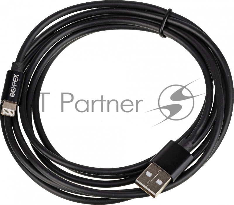 Кабель USB (m)-Lightning (m) 2м черный