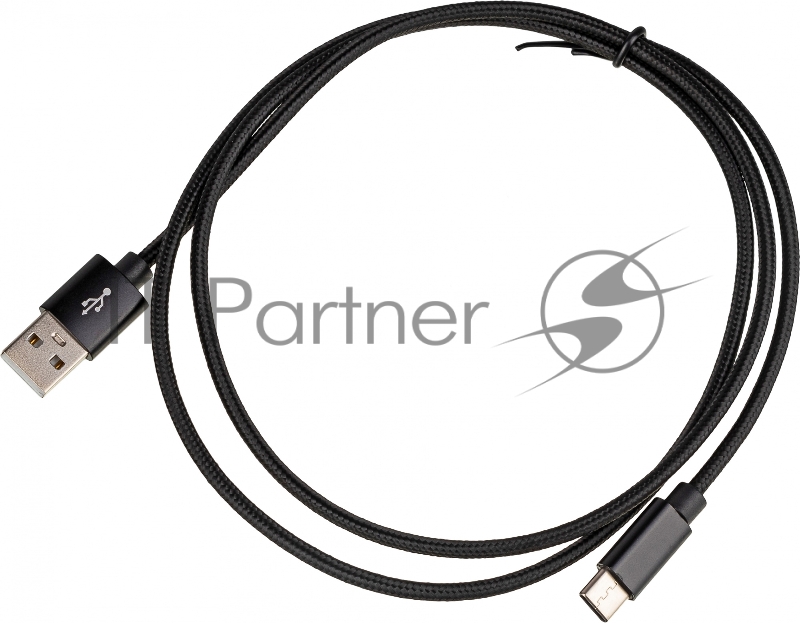 Кабель USB (m)-USB Type-C (m) 1м черный