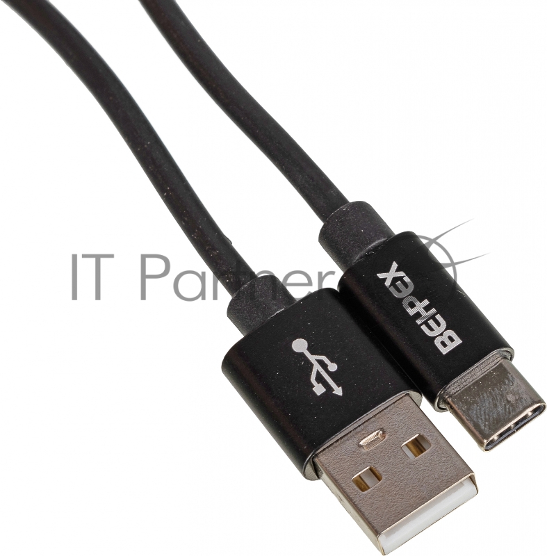 Кабель USB (m)-USB Type-C (m) 1м черный