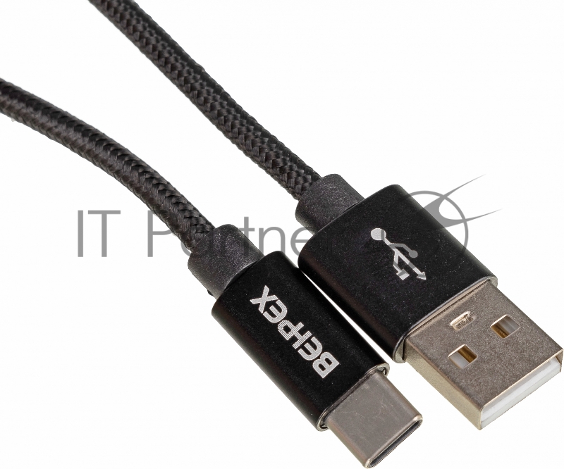 Кабель USB (m)-USB Type-C (m) 2м черный
