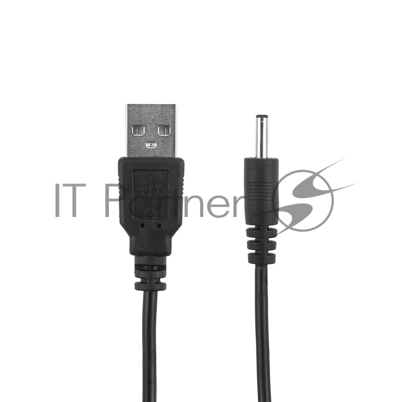 Кабель USB штекер - DC разъем питание 1,4х3,4 мм, спираль 1,5 метра REXANT