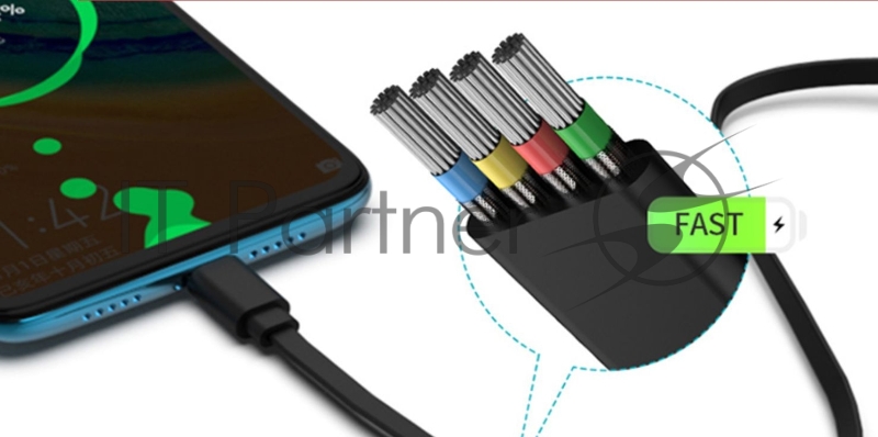 Кабель Romoss CB05 DYDC00616/CB05-101-04-micro USB (m) 1м серый