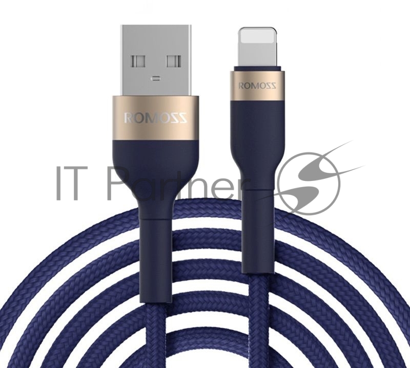 Кабель Romoss CB126 DYDC01010/CB126-81-733 USB (m)-Lightning (m) 2м синий