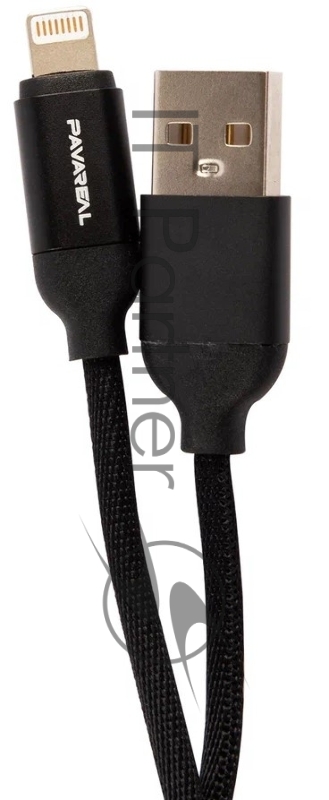Кабель PAVAREAL PA-DC159 УТ000027310 USB Type-C-Lightning (m) 1м черный коробка (упак.:1шт)