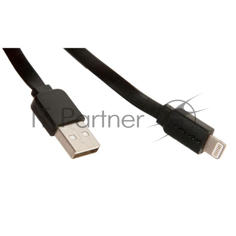 Дата-кабель USB 2.1A для Lightning 8-pin More choice K21i ПВХ 1м (Black)