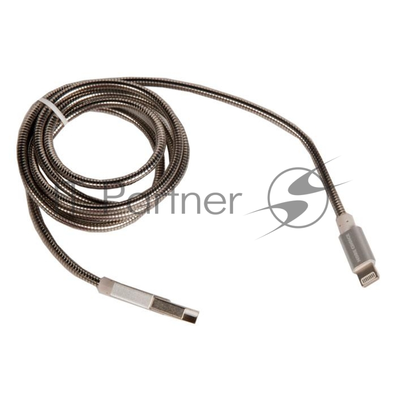 Дата-кабель USB 2.1A для Lightning 8-pin More choice K31i металл 1м (Silver)