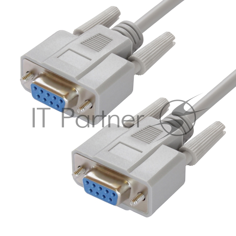 Кабель Greenconnect COM RS-232 порта соединительный 4 m GCR- DB9CF2F-5 m, 9F / 9F Premium, серый, пластиковый пакет