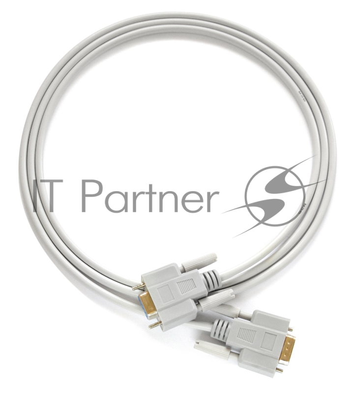 Кабель COM RS-232 порта Greenconnect соединительный 10m GCR- DB9CF2F-10m, 9F / 9F Premium, серый, пластиковый пакет