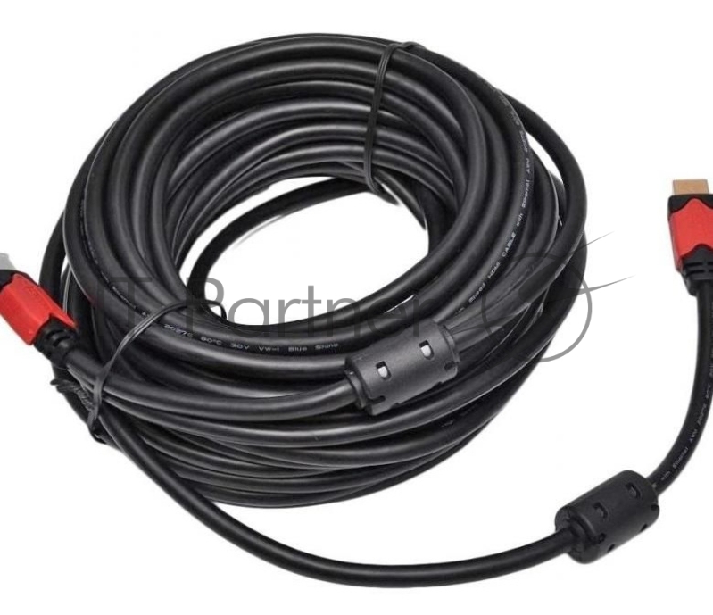 Кабель HDMI Ver.1.4 Red jack HDMI19 (m)/HDMI19 (m) 10м феррит.кольца Позолоченные контакты