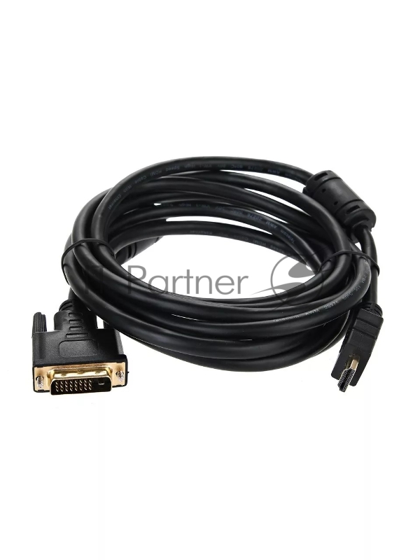 Кабель HDMI to DVI-D Dual Link (19M -25M) 3м, 2 фильтра, TELECOM <CG481F-3M>