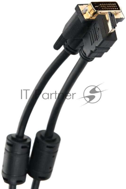 Кабель HDMI to DVI-D Dual Link (19M -25M) 10м, 2 фильтра, TELECOM <CG481F-10M>