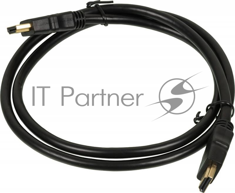 Кабель видео High Speed ver.1.4 HDMI (m)/HDMI (m) 1м. Позолоченные контакты черный