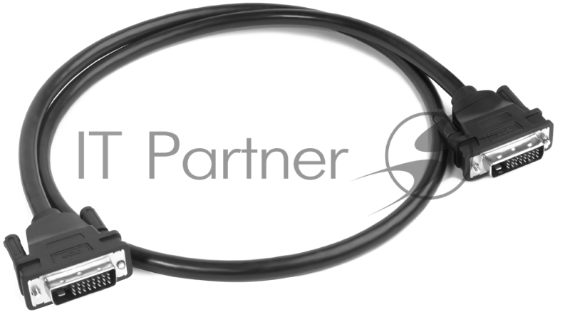 Кабель Greenconnect Кабель DVI-D 1.8m, черный, OD 8.5mm, 28/28 AWG, DVI/DVI, 25M/25M, двойной экран (GCR-DM2DMC-1.8m)