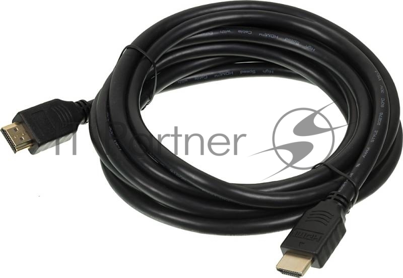 Кабель аудио-видео Buro 2.0 HDMI (m)/HDMI (m) 3м. Позолоченные контакты черный (HDMI 2.0 BHP)