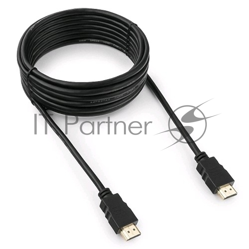 Кабель HDMI Гарнизон 5м, v1.4, M/M, черный, пакет (GCC-HDMI-5М)