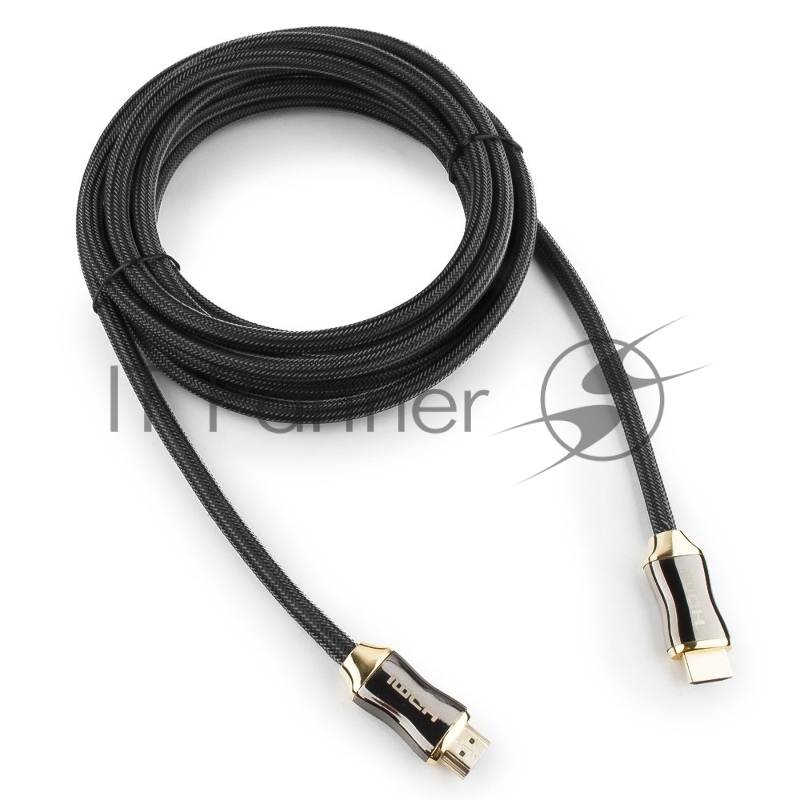 Кабель HDMI Cablexpert, серия Platinum, 4,5 м, v2.0, M/M, позол.разъемы, металлический корпус, нейлоновая оплетка, блистер