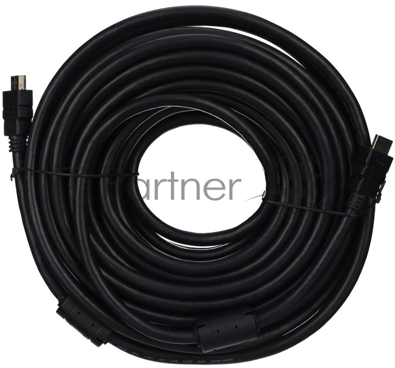 Кабель HDMI 19M/M ver 2.0, 20М, 2 фильтра Aopen