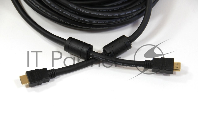 Кабель HDMI 19M/M ver 2.0, 20М, 2 фильтра Aopen