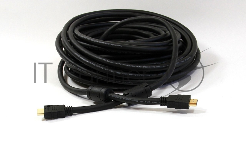 Кабель HDMI 19M/M ver 2.0, 20М, 2 фильтра Aopen