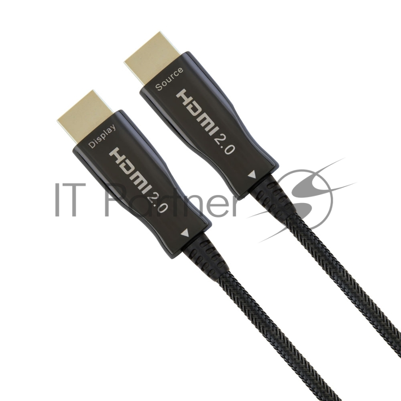 Активный оптический кабель HDMI Cablexpert, 80м, v2.0, 19M/19M, AOC Premium Series, позол.разъемы, экран, коробка