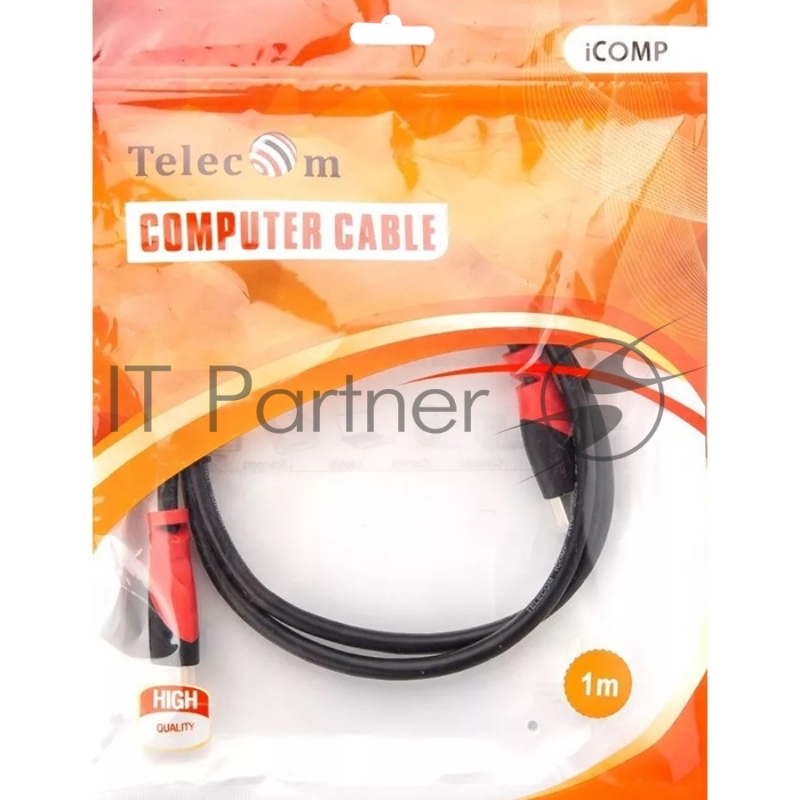 Кабель HDMI-19M --- HDMI-19M ver 2.0 4K*60Hz, 1m TELECOM PRO <TCG220-1M>