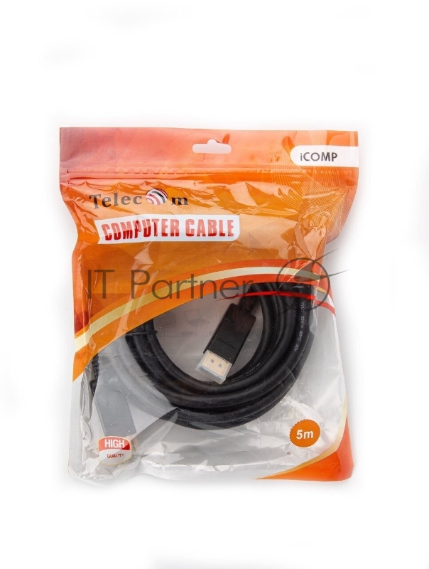 Кабель соединительный DP-DP 1.2V 4K@60Hz 5м TELECOM PRO <CG720-5M>