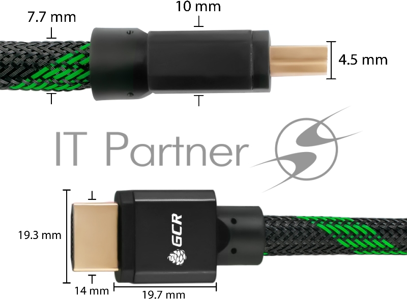 Кабель Greenconnect HDMI 2.1, 8K 60Hz, 4K 144Hz, 2.0m, динамический HDR 4:4:4, Ultra HD, 48.0 Гбит/с, тройное экранирование, ферритовые фильтры, GCR-51834 Greenconnect Кабель HDMI 2.1, 8K 60Hz, 4K 144Hz, 2.0m, динамический HDR 4:4:4, Ultra HD, 48.0 Г