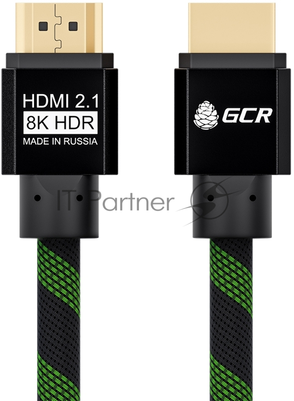 Кабель Greenconnect HDMI 2.1, 8K 60Hz, 4K 144Hz, 2.0m, динамический HDR 4:4:4, Ultra HD, 48.0 Гбит/с, тройное экранирование, ферритовые фильтры, GCR-51834 Greenconnect Кабель HDMI 2.1, 8K 60Hz, 4K 144Hz, 2.0m, динамический HDR 4:4:4, Ultra HD, 48.0 Г